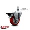 Service Caster 35 Inch Red Polyurethane 10 MM Threaded Stem Caster with Brake SCC-TS20S3514-PPUB-RED-PLB-M1015 - alternate 4